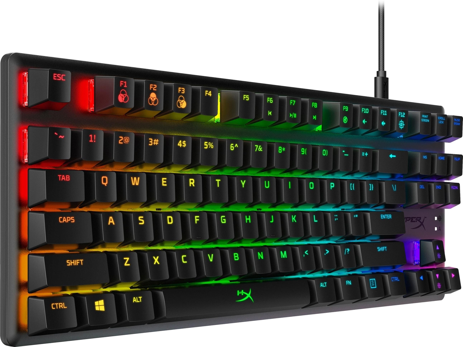 HyperX Alloy Origins Core - Tastiera Meccanica Da Gaming Tenkeyless RGB, Switch HyperX, Cavo USB-C Scollegabile, 80 Milioni Di Pressioni - Foto 7
