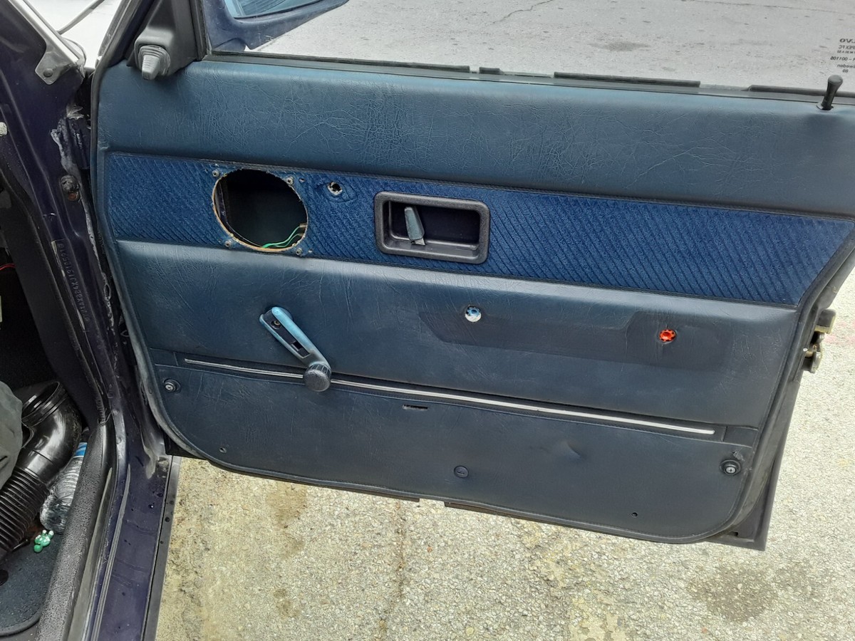 1985 Volvo 240 Blue Passenger Door Panel | eBay