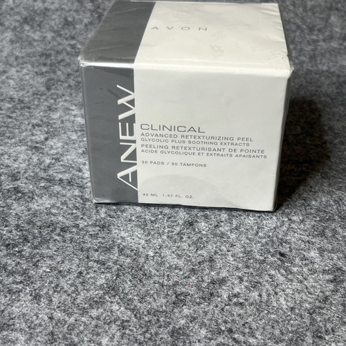New Avon Anew Clinical Advanced Retexturizing Facial Peel 30 Pads 1.47 fl Oz - Foto 2 di 5