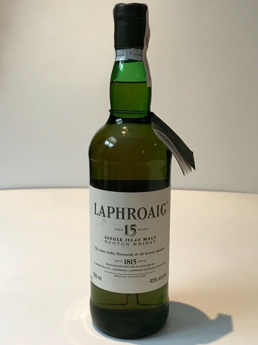 WHISKY LAPHROAIG 15 YEARS OLD SINGLE ISLAY MALT 75cl. 43% AÑOS 80