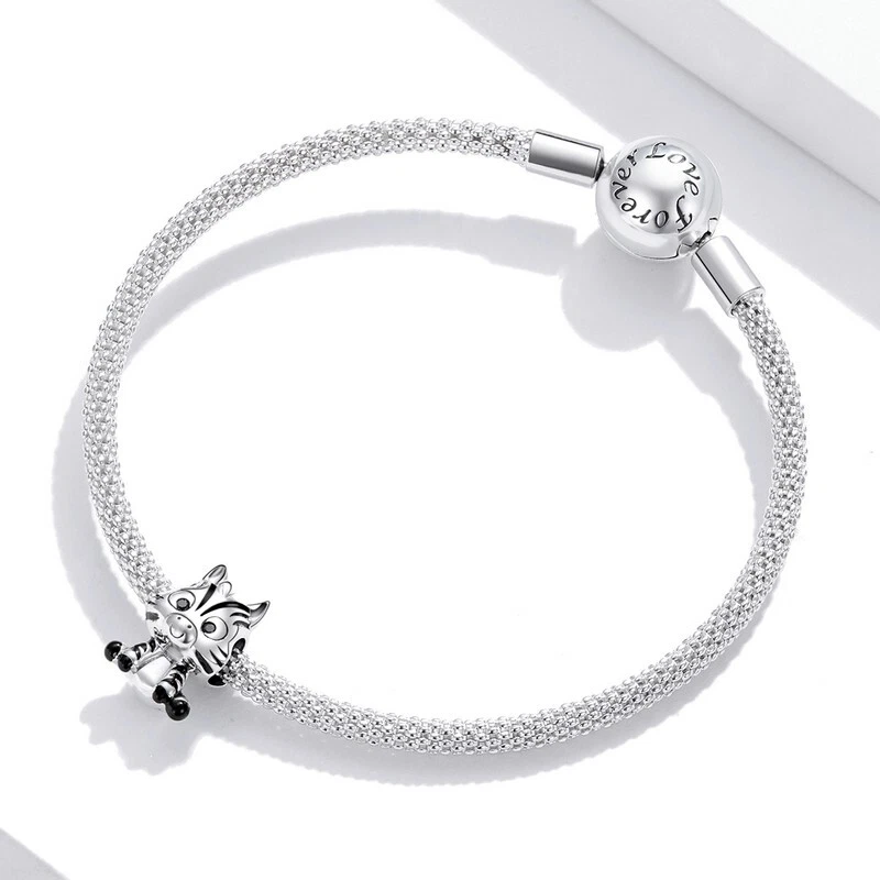 Charm Zebra mascotte Juventus in argento 925 - Les Folies - Immagine 3 di 4