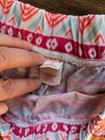Size 7  L Cat & Jack Girl White Red Shorts Bottoms Geometric — photo 3