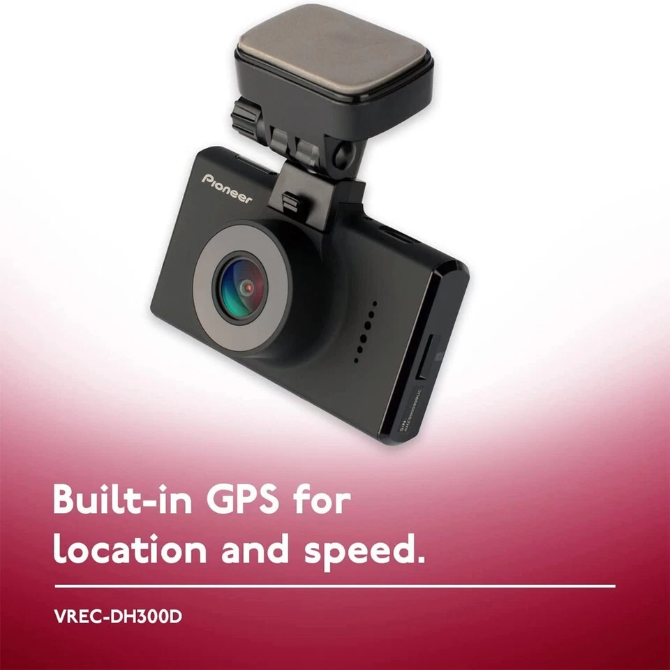 Pioneer VREC-DH300D HD Dash Camera  3” Screen Front & Rear Dual Recording / GPS - Image 3 of 4