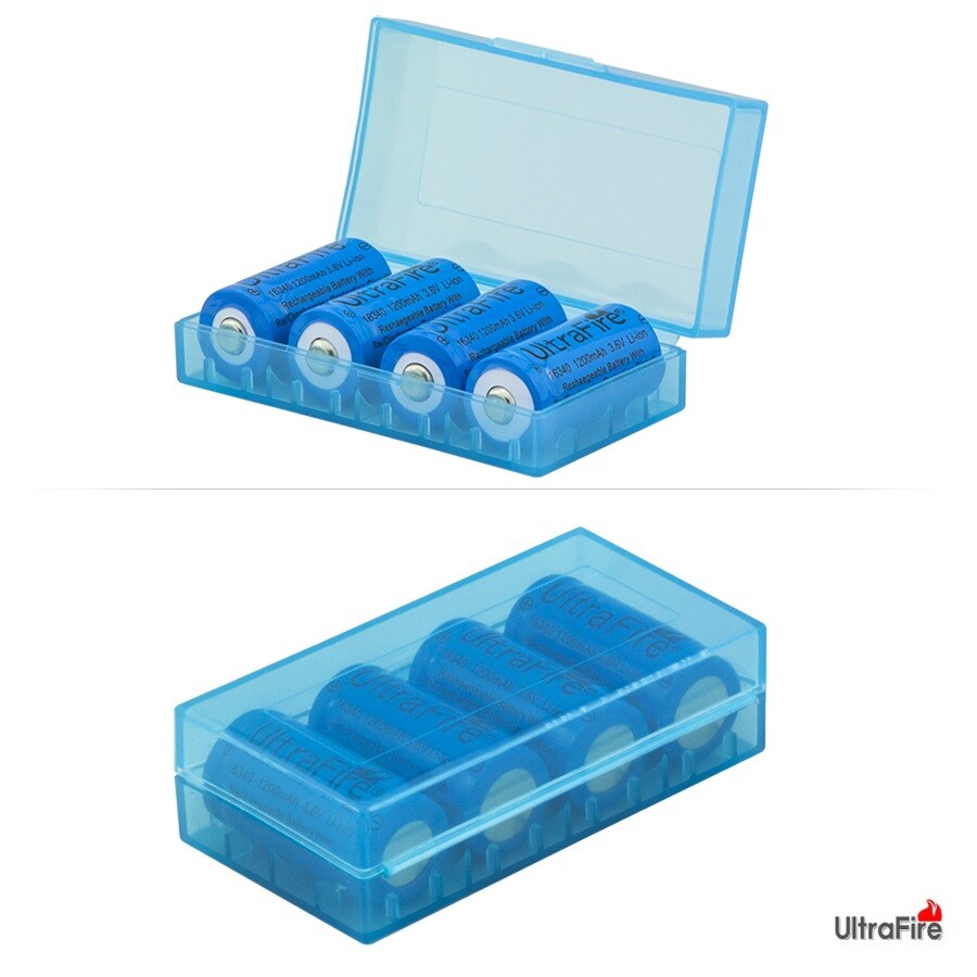 Di Shop 2 X UltraFire 16340 / CR123A / LC16340 Lithium Battery 1200 MAH 3.7V Rechargeable Li-ion - Foto 6