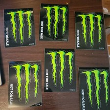 BRAND NEW Monster Energy 4 inch Logo Decal Stickers Set of 6 - NEW