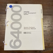 HP 64000 Logic Development System Software Reference Manual 64980-90928