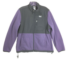 Everlast Sport Woman's Fleece Jacket Large Full Zip Purple Gray Lavender