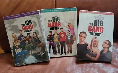 Big Bang Theory DVDs Lot of 3 Complete Seasons 1st 2nd 3rd NEW Sealed ...