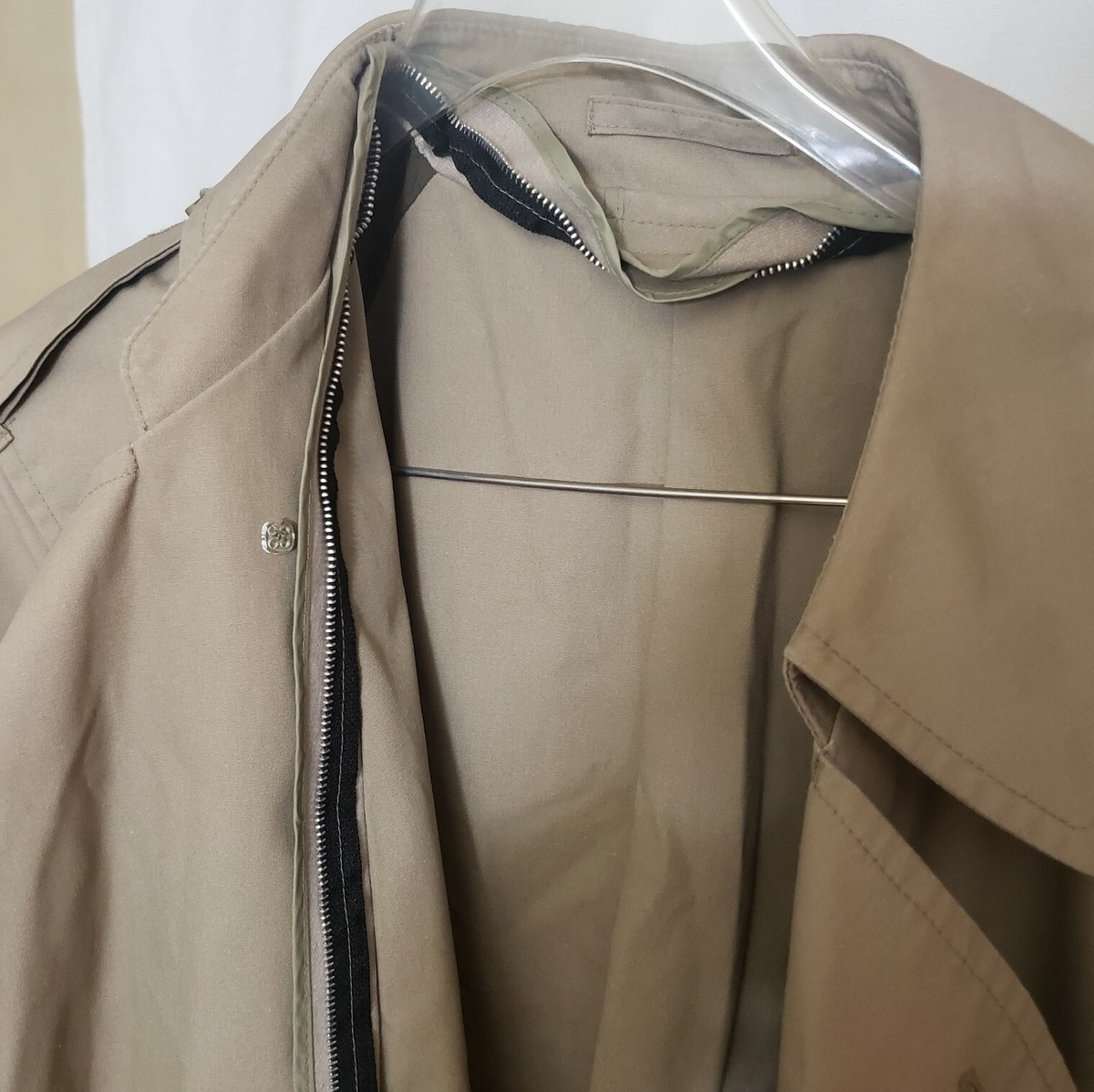 Khaki raincoat mens outlet