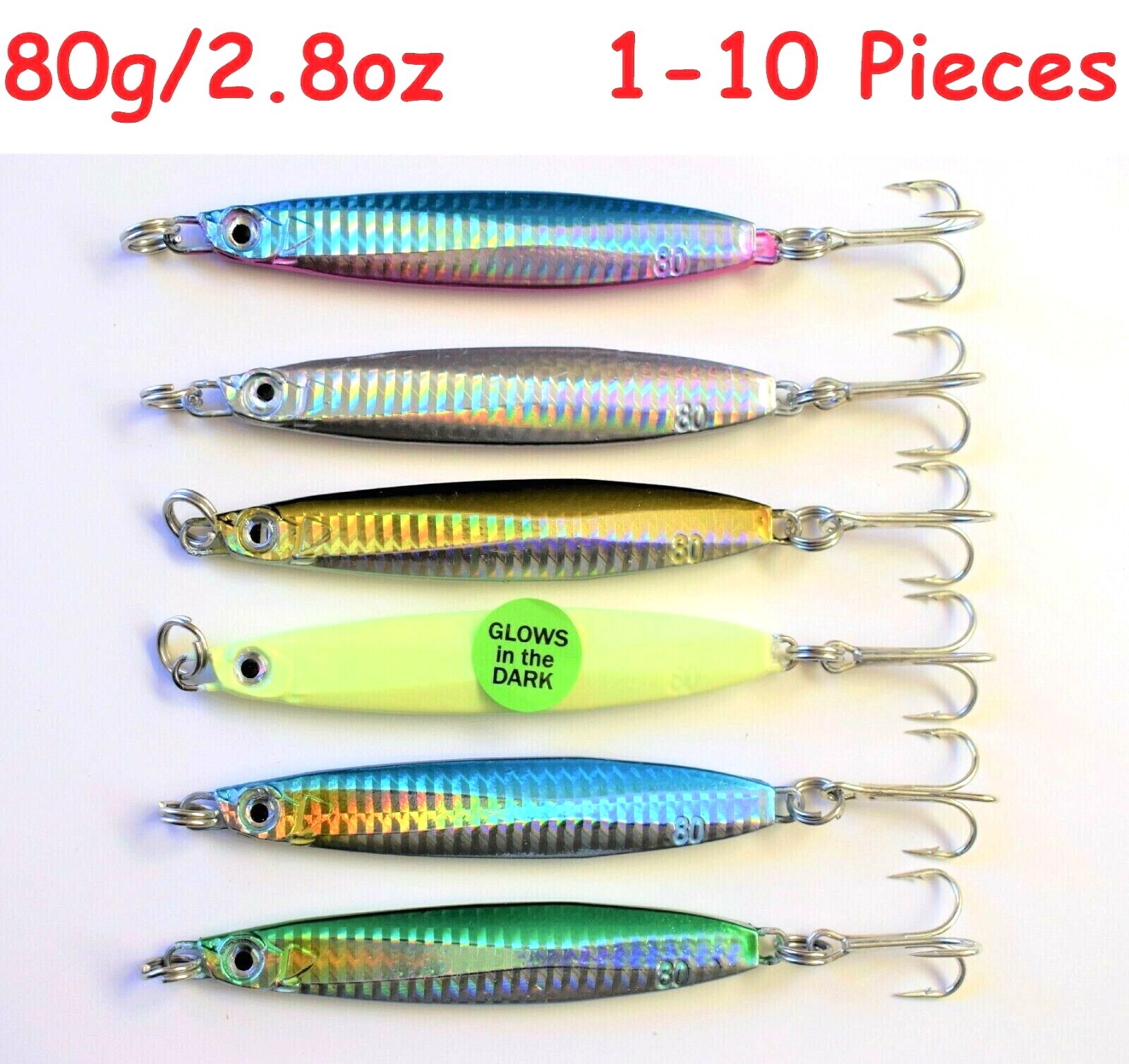 1-10 pcs Metal Jig Colt Sniper Knife Vertical Jigs Choose