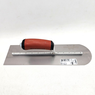 Marshalltown Trowel Concrete Finishing Tool Rounded 14 x 4 Blade DuraSoft Handle