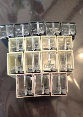 16 Vintage American Safety Razor Co Black, Ivory, Rose Used Blade Storage READ
