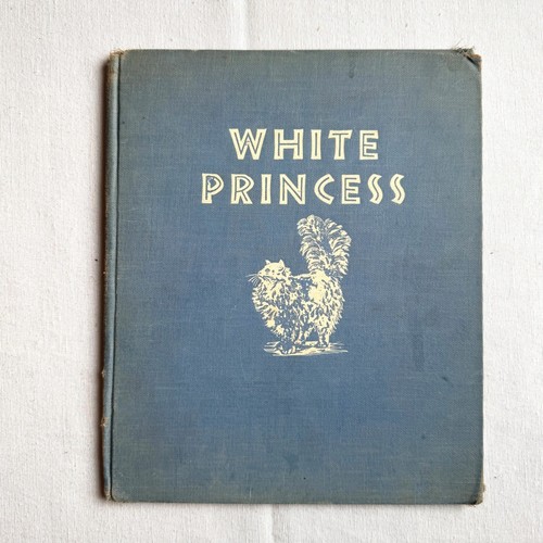 White Princess 1945 Cupples and Leon Company Vintage Persian Cat Childrens Book