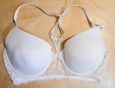 Vintage Maidenform Love-Lift T-Back Demi Bra - White/ 32B P0665