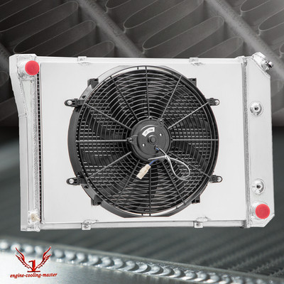 4-Row Radiator Fan Shroud Fit Pontiac Ventura Chevy Nova Buick Apollo 1973-1974