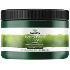 Swanson Barley Grass Juice Powder - Certified Organic 3.17 oz Powder