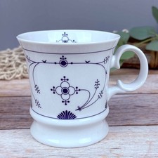 Herrenbecher Indisch Blau Neutral Porzellan Kaffeebecher Tasse maritim