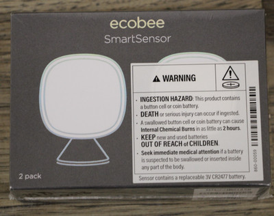 NEW Ecobee Smart Sensor 2 Pack - Comfort, Security, Energy Savings - Smart Home
