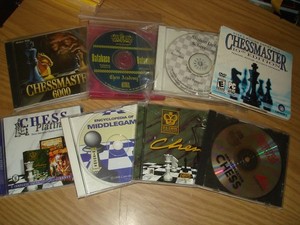 Chess computer software lot of 8 vintage cds Chessmaster/Middlegame/Platinum ++