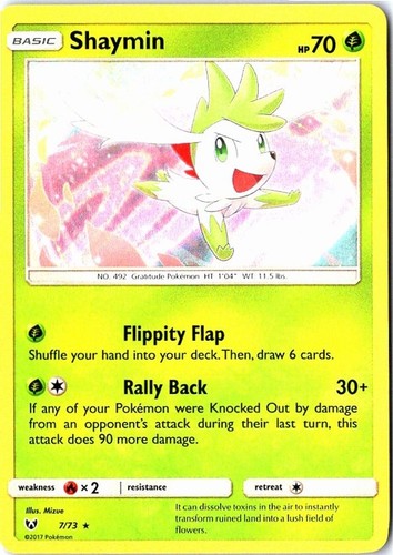 Shaymin 7/73 Shining Legends HolofoilNM