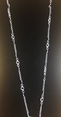RARE STEPHEN DWECK VTG. 925 STERLING SILVER LOOP CHAIN NECKLACE 32'' 42 GM