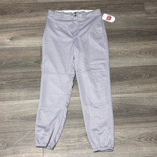 Wilson Adult Baseball Pants Gray Medium Open Bottom Poly WTAA328 NWT