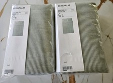 Ikea Bergpalm 2 x Bedding Sets 200 x 200 cm 604.231.91 Green Stripe Brand new.
