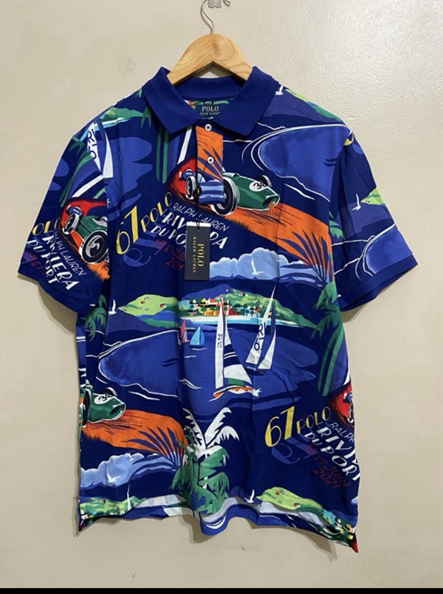 Ralph Lauren Polo Riviera DU port Set. Shorts & Polo Shirt Size XL