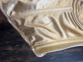 NEW ANN SUMMERS GOLD SATIN BASQUE CORSET SIZE 38C Y2K Vintage NWT