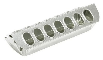 Miller 12'' Galvanized Slide Top Poultry Chicken Feeder Metal