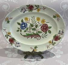Palissy Pottery Floral Oval Plate. “Sheridan” England. Length 30cms/12” Width 24