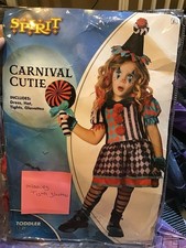 Carnival Cutie Toddler 2t Costume Spirit Halloween Missing Tights, Glovettes