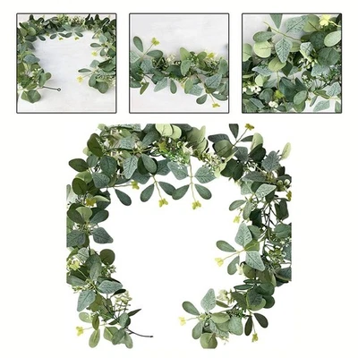 Printemps moderne 180 cm simulation cryptée eucalyptus rotin pour espace de bur - Photo 1/4