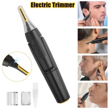 Men Electric Ear Beard Nose Hair Trimmer Eyebrow Mustache Remover Shaver Clipper