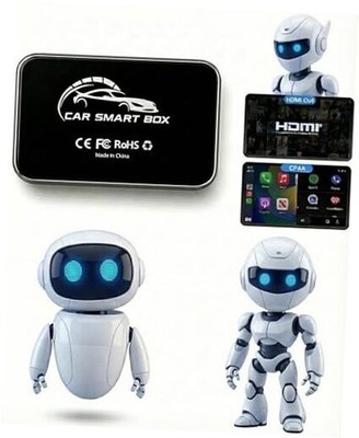 AI Box   2-in-1 Wireless CarPlay Adapter & Android Auto Adapter | Dual-Band 