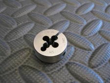 #12-24 NC Round Split Adjustable Thread Die 1" HSS Poland