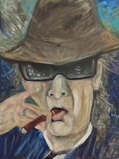 Bild* Udo Lindenberg *Handmalerei Unikat Leinwand Keilrahmen 50cmx40cm