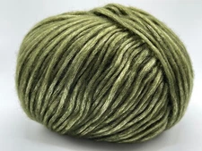 Green Disco Yarn 83815 Ice Yarns Shiny Merino Wool & Viscose Worsted 50gr 114yds