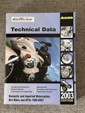 Autodata 2003 Motorcycle Series Technical Data 1989 - 2003 Autodata 2003 Motorcycle Series Technical Data 1989 - 2003