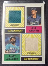 Julio Rodriguez/Randy Arozarena Dual Relic ‘25 Topps Heritage