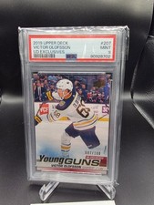 Victor Olofsson Young Guns Exclusives /100 Psa 9 2019-20 Upper Deck Rookie Card