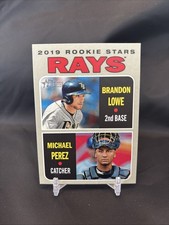 2019 Topps Heritage - Rookie Stars Brandon Lowe, Michael Perez #9 (RC)
