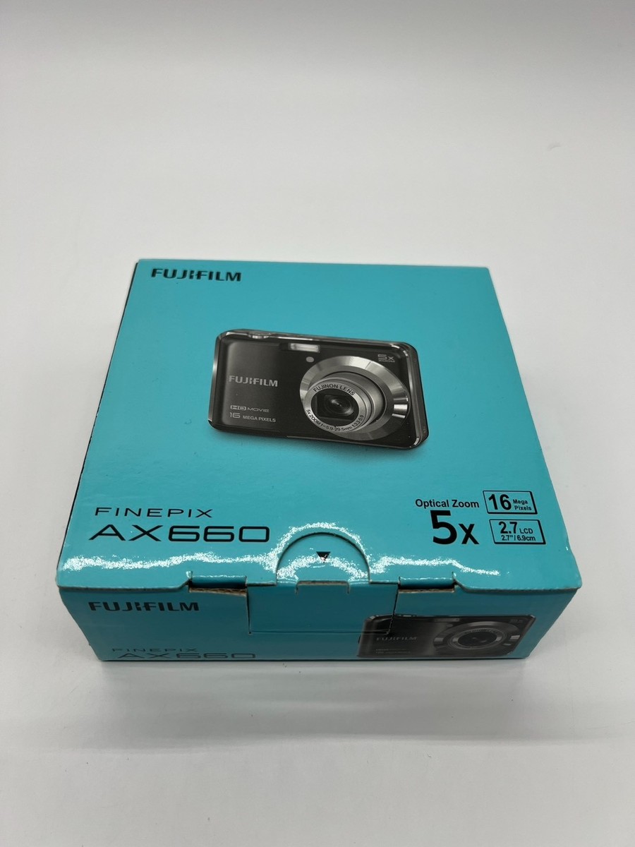 Fujifilm FinePix AX660 Silver Digital Camera 16MP 5x Zoom Boxed