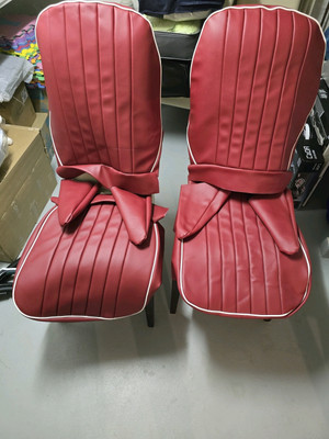Sitzbezüge Kunstleder Austin Healey Bugeye & Sprite Front Seat Kit  Upholstered