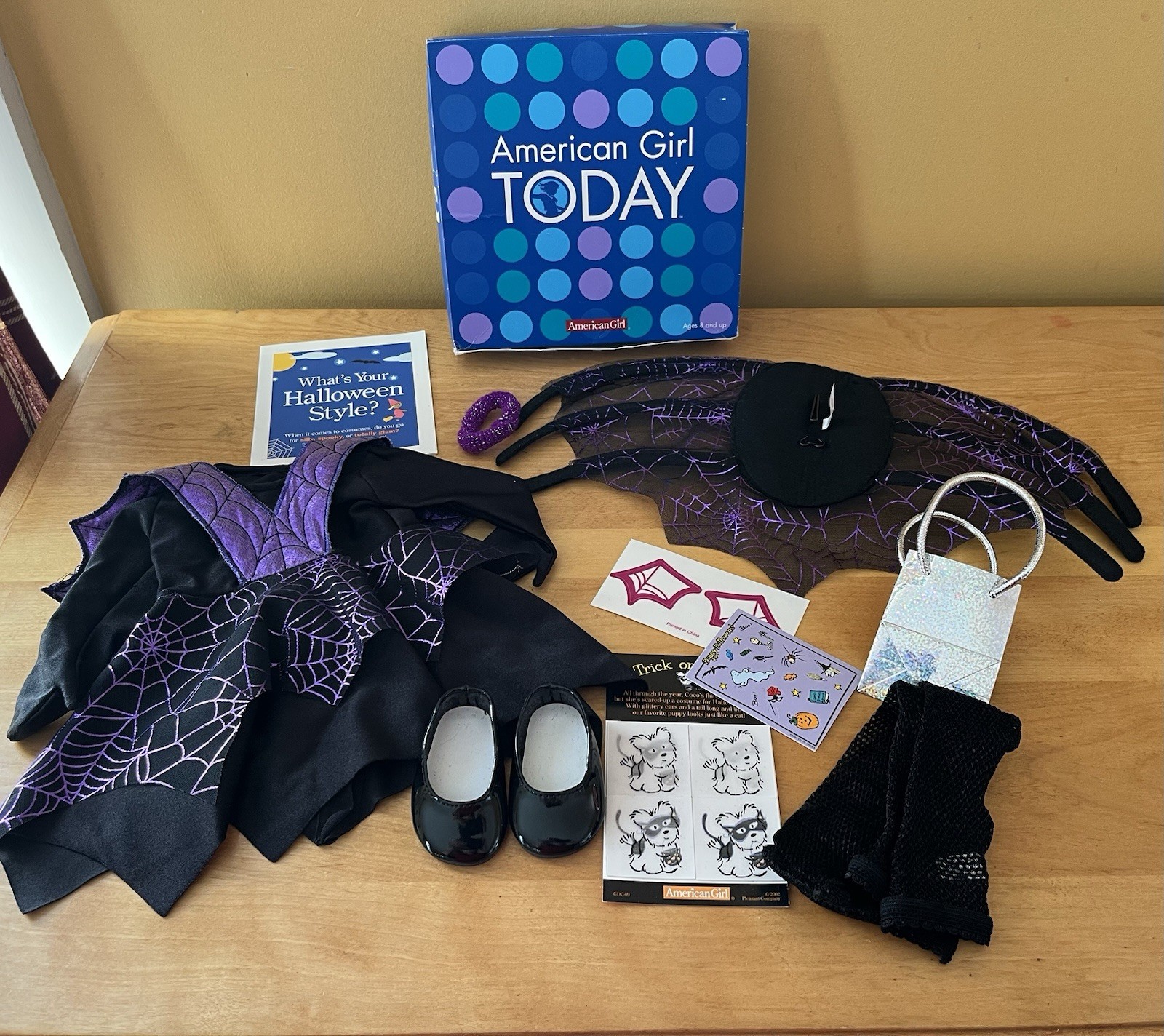 NEW American Girl Doll of Today 2004 Halloween Spider Witch Costume Outfit Set! 
