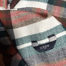 J.Crew Classic red/grn/wht tartan Cozy Scarf / wrap