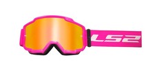 LS2 Charger MX Brille Crossbrille Iridium Pink Pink Iridium verspiegelt