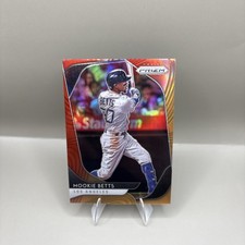 2020 Panini Prizm Mookie Betts Red Orange Prizm #117