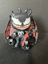 Funko Pop!Venom on Throne 965 Big Deluxe GITD Exclusive Vinyl Figure GLOWS Loose