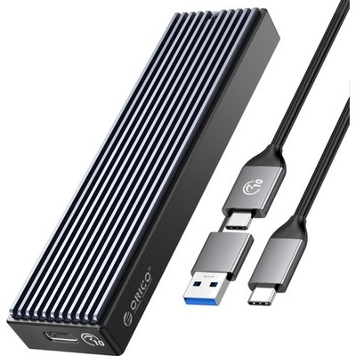 Externes M2 SSD Gehäuse USB-C Adapter 10Gbps für PCIe NVMe M-Key/M+B Key
